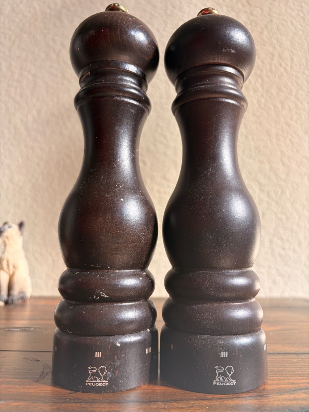 Peugeot Brown Wooden Salt and Pepper Mills (Pair)